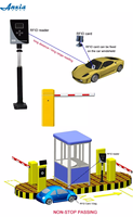 Barrière de stationnement automatique articulée à commande électrique avec lecteur RFID longue portée pour le contrôle d'accès aux parkings et aux péages