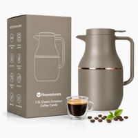 Carafe à café isotherme sous vide de 1,2 L (40 oz), pot à café thermique en acier inoxydable, anti-fuite, verseur facile