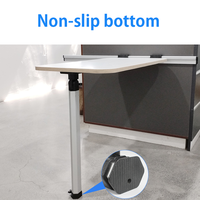 Accessoires pour camping-car, pied de table amovible pour camping-car, support de bureau télescopique en alliage d'aluminium pour camping-car, yachts, bateaux, camping-cars, caravanes