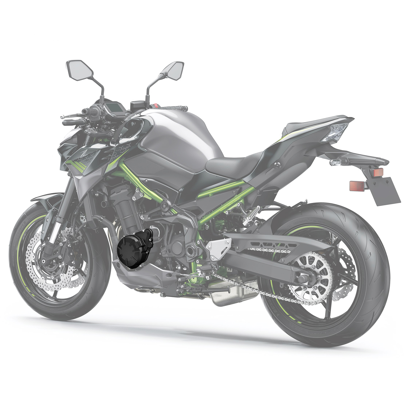 Kawasaki Z900 2017-2022 için XF-2726-B Sol Stator Kapak, Siyah
