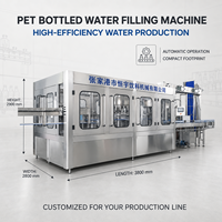 Ligne complète de rinçage, remplissage et bouchage de bouteilles PET 3-en-1 entièrement automatique pour usine d'eau – Projet clé en main avec ingénieur disponible
