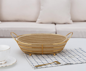 Restaurants Cafés Table Blanc <span class=keywords><strong>Tissu</strong></span> Rond En Acier Inoxydable Fil Panier De Rangement Paniers <span class=keywords><strong>À</strong></span> <span class=keywords><strong>Pain</strong></span> - Product Image 5