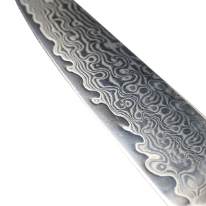 Grandsharp — couteau utilitaire lame tranchante, 5 pouces, en acier, damas japonais, avec manche G10 - Product Image 3