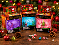 Jouet Squishy Cube de Noël à Remontée Lente, Balle Anti-Stress Douce à Presser, Jouet Sensoriel Fidget, Cadeau pour Enfants et Adultes