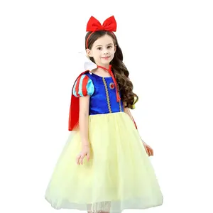 <span class=keywords><strong>Costume</strong></span> da principessa bianca come la neve per le ragazze <span class=keywords><strong>Costume</strong></span> da festa dei bambini per compleanno <span class=keywords><strong>di</strong></span> Halloween e fiabesco - Product Image 1