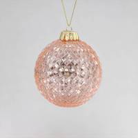 Boule de Noël en plastique transparente à facettes, idéale pour la décoration de l'arbre de Noël et de la maison
