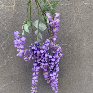 E-476 all'ingrosso della decorazione del soffitto dell'hotel della sala di nozze all'ingrosso del glicine <span class=keywords><strong>viola</strong></span> dei fiori dell'albero rami lunghi alla rinfusa - Product Image 6