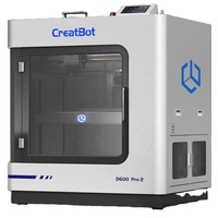 Creatbot Grosir D600 PRO 2 Printer 3D FDM Industri Desktop Kecepatan Tinggi Temperatur Tinggi Ukuran Cetak Besar 600*600*600mm
