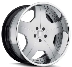 17 Inch New Designs Forged Car Wheels 5x100 Or 5x114.3 Black Machine Face 17Inch Alloy Racing Car Wheels