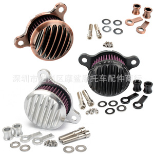 Filtre à air pour moto Moshark 18x14x10 en aluminium CNC pour modification Harley - Product Image 2