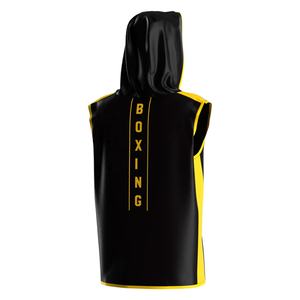 Sudadera sin Mangas Personalizada para Boxeo, MMA, Gimnasio, Entrenamiento, con Capucha, Corte Musculoso, Ropa Deportiva para Hombre - Product Image 3