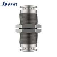 Raccords d'air de type cylindre en acier inoxydable de nouvelle condition placage de cuivre joint de plaque d'usure en nickel contrôle automatique de la série PM