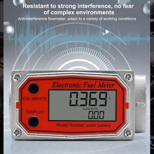 高精度デジタル表示燃料ディーゼル灯油ガソリン水メタノール用1/1.5/2インチタービン流量計 - Product Image 3