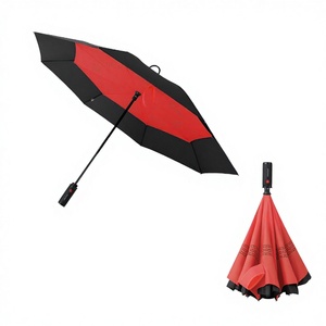 PARACHASE Two-fold Automatic Reverse Car Special Men's Thickened Reinforced Wind-resistant Double <b>Umbrella</b> Travel High Quality - Product Image 1