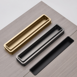 Recessed Hidden Drawer Pulls Aluminum Inset Concealed Cabinet Handles for Wardrobe Cupboard Shoe Cabinet - Product Image 2