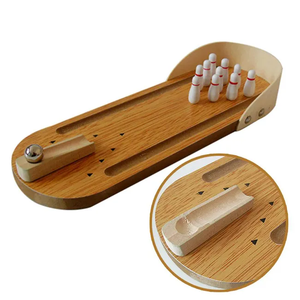 La migliore vendita di legno Mini Desktop palla da <span class=keywords><strong>Bowling</strong></span> giocattolo <span class=keywords><strong>per</strong></span> <span class=keywords><strong>bambini</strong></span> sport educativi precoci giocattolo divertente gioco interattivo genitore-bambino - Product Image 2