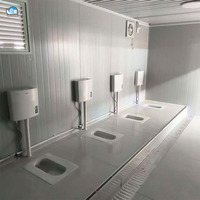 Maisons préfabriquées en conteneurs mobiles personnalisées en usine avec toilettes, maison en conteneur en kit