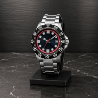 Montre analogique de sport de luxe pour homme avec boîtier en acier inoxydable de 38 mm et bracelet, mouvement automatique mécanique, résistante à l'eau