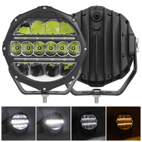 Feux antibrouillard LED Hyper Light de 7 pouces, 65 W, projecteur auxiliaire LED, feux antibrouillard de toit de voiture tout-terrain pour Wrangler JK Jeep Cherokee