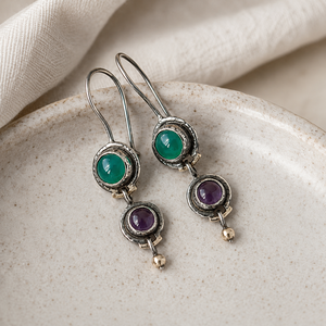 Orecchini Pendenti Vintage Multicolore con Perline, Gioielli di Moda per Donne - Product Image 3