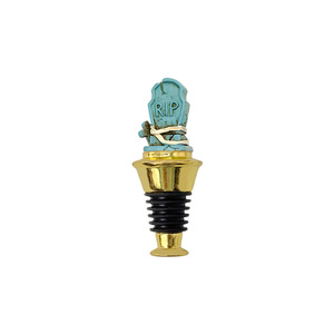 Cross Coffin <b>Wine</b> Stopper Metal Vacuum Bottle Sealer Halloween Gift Universal Fit - Product Image 1