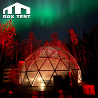 RAXTENT Maison dôme igloo en verre transparent de 6m pour l'observation des étoiles et l'aurore