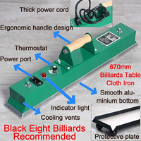Plancha para Paño de Mesa de Billar de 670 mm, Marca Liangxia Original, de Aleación de Aluminio, con Control de Temperatura Eléctrico y Termostático, en Venta