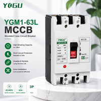 Interruptor de Circuito con Unidad de Disparo Térmico Magnético YOGU YGM1 CM1 Equivalente a MCCB 63A-630A
