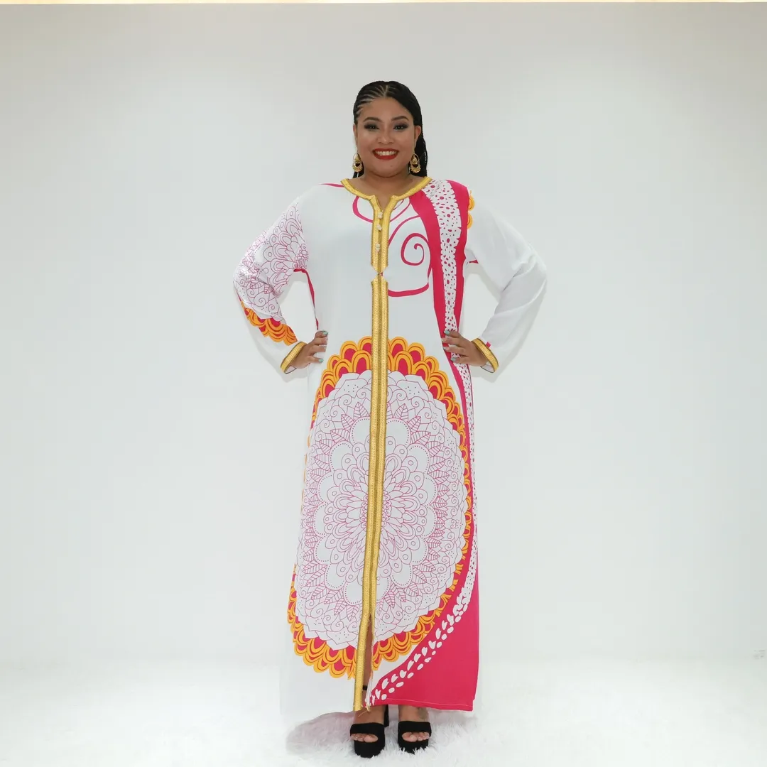 Vestido África sri lanka abaya Amor Sahara KT1317-531FY Congo Moda vestido étnico