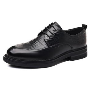Chaussures en cuir pour hommes, nouvelle collection printemps, cuir de qualité supérieure, chaussures à lacets de haute qualité pour hommes, chaussures Derby formelles pour affaires - Product Image 2