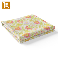 Katalog Gratis BILU Cetak Digital Kain Kustom Motif Bunga Besar 100% Katun Poplin Kain Floral untuk Pakaian LO