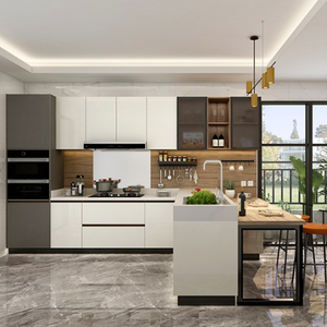 Set di mobili per mobili da cucina in compensato personalizzato in fabbrica moderna in stile europeo in cina - Product Image 2