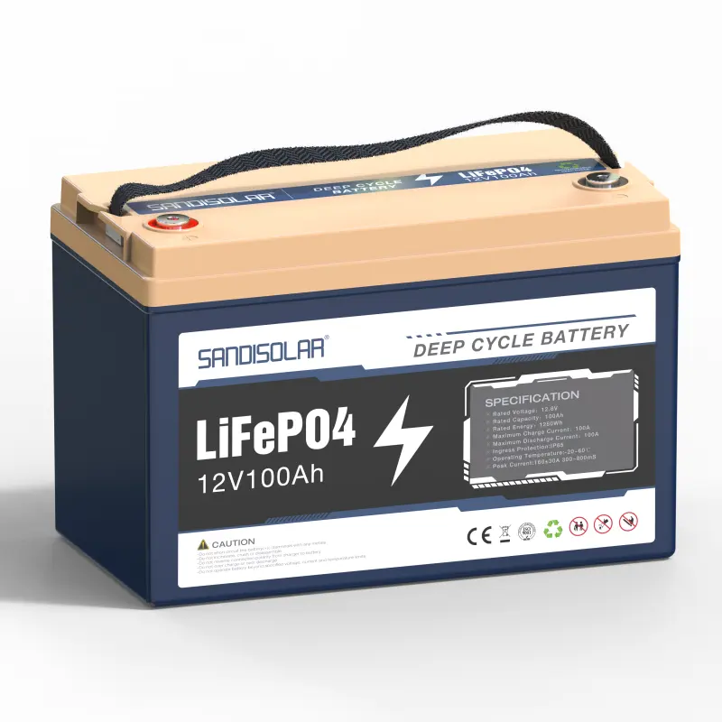 Sostituzione piombo acido 12.8V lifepo4 celle di batteria solare BMS 100Ah batterie agli ioni di litio