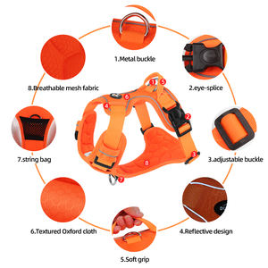 Arnés Deportivo Premium con Relleno de Masaje, <span class=keywords><strong>para</strong></span> <span class=keywords><strong>Perros</strong></span> <span class=keywords><strong>Grandes</strong></span>, Malla Ventilada, Exterior de Oxford Resistente, Detalles Reflectantes <span class=keywords><strong>para</strong></span> Visibilidad Nocturna - Product Image 4