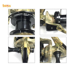 Moulinet de pêche Casting en métal, couleur Camouflage, <span class=keywords><strong>grande</strong></span> bobine, eau salée, pour bateau, rockfishing, 12 + 1bb, 5000 à 10000 - Product Image 3