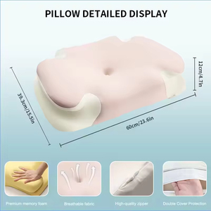 Almohada de Espuma Viscoelástica Butterfly para el Dolor de Cuello, Contorno Ergonómico de Rebote Lento con Recorte para el Brazo, para Dormir de Lado, Boca Arriba o Boca Abajo - Product Image 3