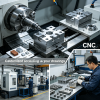 Eje de conexión para piezas de control numérico CNC, piezas personalizadas para la posición de bisagras mecánicas