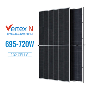 Trina <span class=keywords><strong>Solar</strong></span> <span class=keywords><strong>Panel</strong></span> Stand Installation 695W 700W 710W 720W Bifacia Double Glass Topcon Paneles solares para toda la casa - Product Image 6