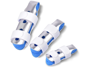 HKJD Redresseur de doigt réglable Attelle de doigt de pouce cassé Attelle de doigt en aluminium rembourré en mousse médicale - Product Image 2