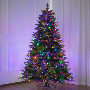 3D 7-Tip + 5-Tip PE & PVC Mixed Pre-lit LED Christmas <b>Tree</b> | for Mall & Living Room Decoration - Product Image 3
