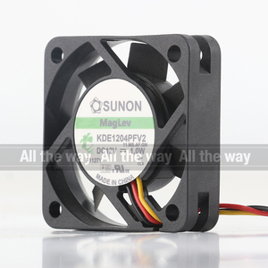 Original Sunon 5V 24V 48V DC12V 1,0 W AC EC 4010 40X40X10MM 4CM Maglev chasis convertidor de potencia 2 cables <span class=keywords><strong>KDE1204PFV2</strong></span>(AF) ventilador de refrigeración - Product Image 2