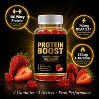 Gummies Protéinés pour la Récupération 10g Protéine de Lactosérum Sans Sucre Complément Post-Entraînement