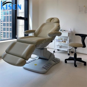Kisen, le lit de beauté électrique le plus haut de gamme à 4 moteurs avec commande au pied, rotation, couleur personnalisée, pour soins des cils, cosmétiques, spa et soins du visage - Product Image 3
