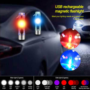 Xách tay Keychain LED có thể sạc lại cao-power Magnetic <span class=keywords><strong>mini</strong></span> khẩn cấp Đèn pin <span class=keywords><strong>Torch</strong></span> cho ngoài trời sử dụng hàng ngày cắm trại dài phạm vi - Product Image 5