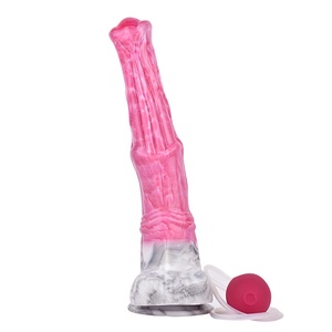 Dildo de 12 pulgadas con forma de caballo rosa, eyaculador, de fantasía, tapón anal, masturbador, juguetes sexuales y juegos para adultos para mujeres, hombres y gays - Product Image 4