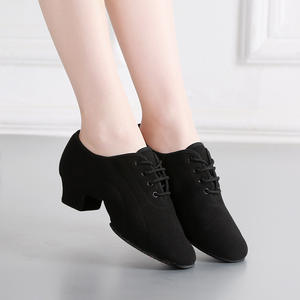 Scarpe da <span class=keywords><strong>Ballo</strong></span> Latino Nere per Danza Moderna per Bambini e Adulti - Product Image 4