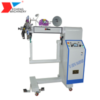 Machine à coudre automatique à aiguille unique à haut rendement pour mécanisme d'alimentation manuelle des chaussons en composants de pompe à noyau en plastique