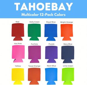 Funda de neopreno personalizada con logo impreso para latas y botellas de cerveza de 12 y 16 oz, tipo Coozies delgadas y altas. - Product Image 6