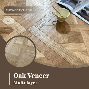 Parquet en bois massif <span class=keywords><strong>Versailles</strong></span> moderne 600x600mm placage de chêne naturel noyau multicouche ABCD Surface pour salles de bains parcs - Product Image 2