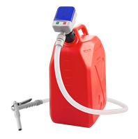 Bomba de Transferencia de Combustible Centrífuga Manual de Plástico de 3.2 GPM, Bomba de Combustible a Batería con Filtro, Bomba de Transferencia de Aceite